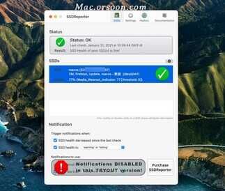 SSD固态硬盘检测工具：SSDReporter mac版