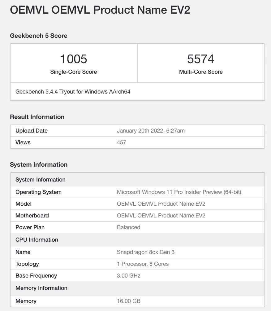 微软新款 Surface Pro X 曝光，搭载骁龙 8cx Gen3