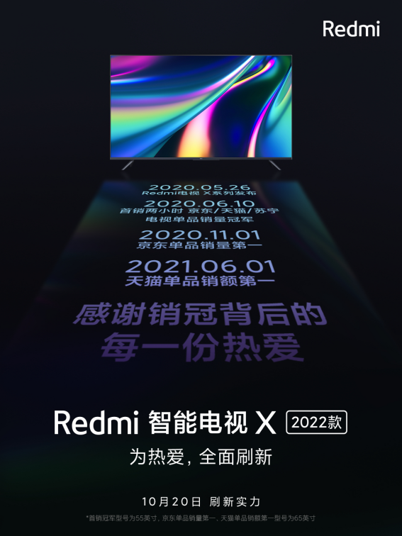 Redmi K50 Pro+规格曝光，Redmi智能电视X 2022款官宣