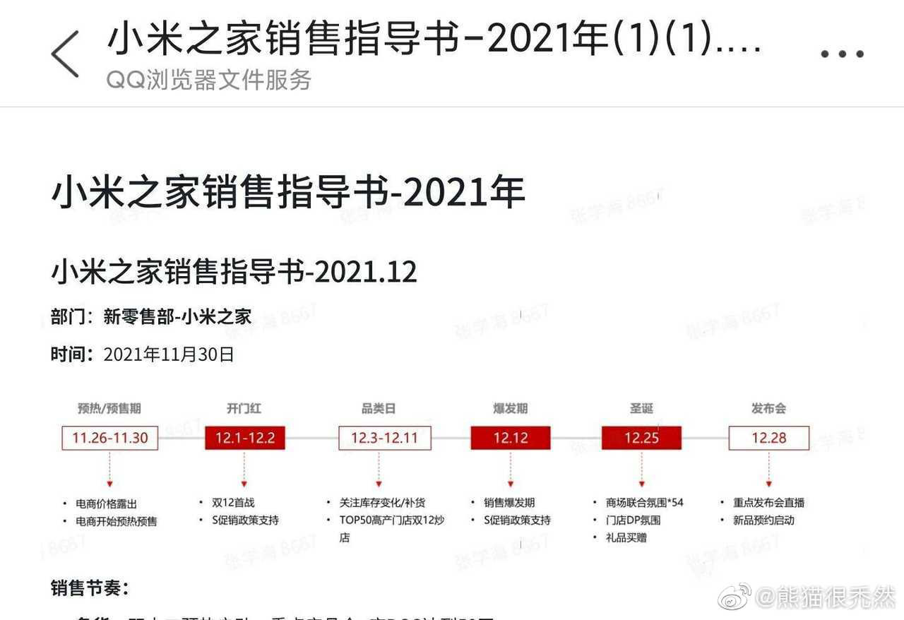 消息称小米 12 系列新品发布会定档 12 月 28 日