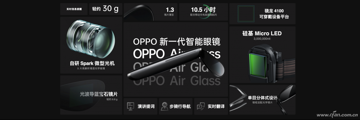 轻巧超乎想象 OPPO Air Glass智能眼镜正式发布