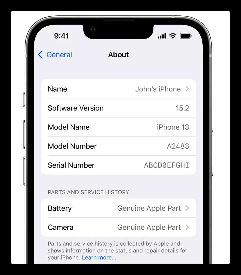 iOS 15.2 新功能，一键查询 iPhone 维修记录