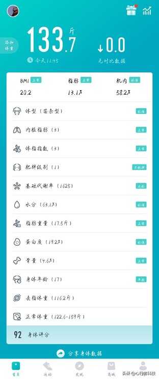闭眼买的云麦体脂秤3mini，29项核心身体指标可测