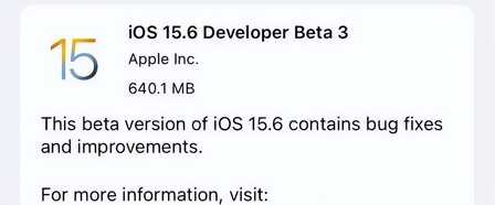 iOS15.6新版本升级有640MB，流畅性提升适合这些老iPhone升级