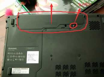 联想Lenovo G470笔记本电脑电池 怎么拆卸呢？