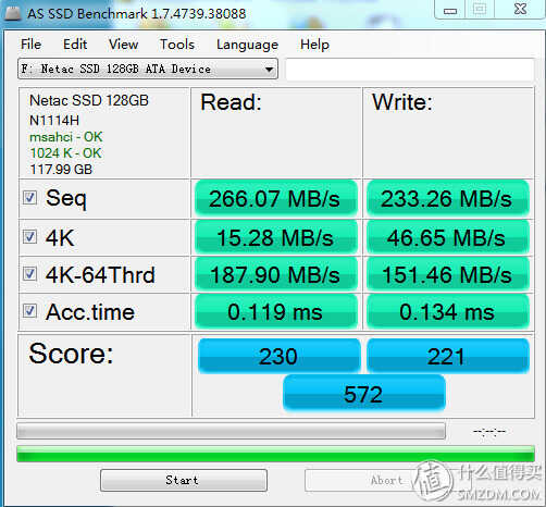 Netac 朗科 N5M系列 120G mSATA 固态硬盘简单评测分析