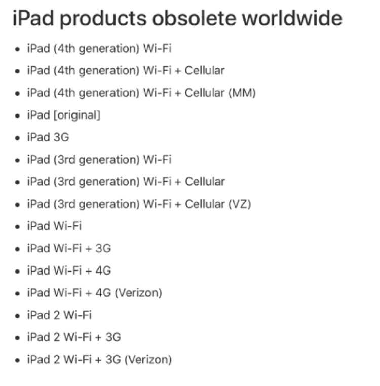 苹果iPad4被加入停产名单，发布于2012年，一代经典落下帷幕