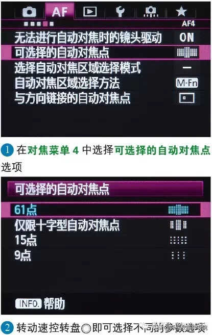 佳能5D3对焦点数量如何改变?水平垂直方向对焦点如何自动切换?