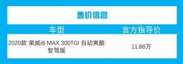 10万出头的高“颜值”家轿,配7DCT变速箱!荣威i6 MAX值得选吗?