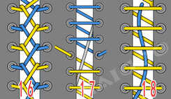 运动鞋鞋带的系法图解 运动鞋系鞋带的24种花样