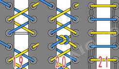 运动鞋鞋带的系法图解 运动鞋系鞋带的24种花样