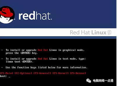 红帽子Red Hat Linux 9光盘启动安装过程图解