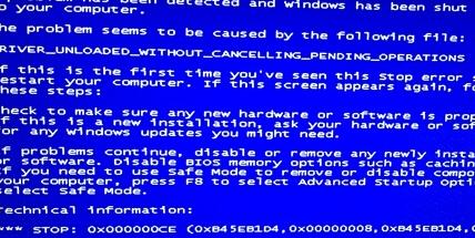 XP系统蓝屏且提示0X000000CE应该怎么解决呢