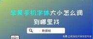 手机字体大小怎么调（苹果手机字体大小调节方法）