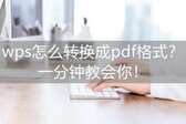 wps转换成pdf格式方法（wps把word转换成pdf最简单的方法）