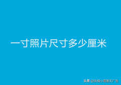 1寸照片多大多少厘米（常见证件照的尺寸）