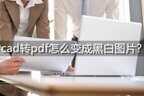 cad转pdf怎么变成黑白（黑白pdf轻松获取方法）
