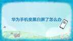 华为手机变成黑白怎么恢复彩色（华为手机变黑白屏了恢复方法）