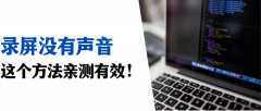 电脑录屏没有声音怎么弄（电脑录屏带声音的操作步骤）