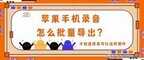 iphone录音怎么导出（苹果手机录音到处方法）