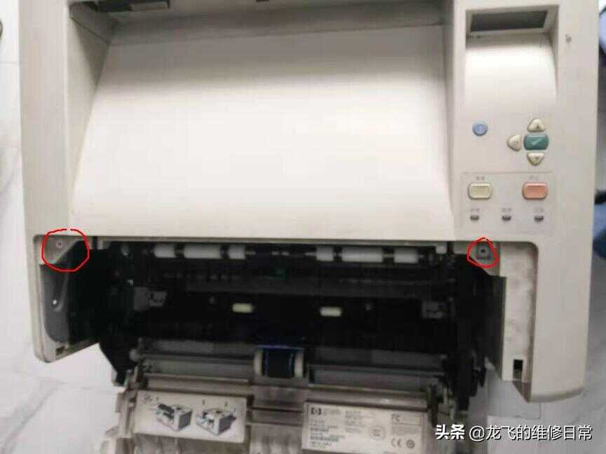 HP 5200打印机，纸张连续进纸，导致卡纸，分享下拆机和维修方法