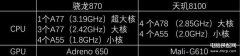 870跑分和8100差多少（骁龙870与天玑8100购买建议）