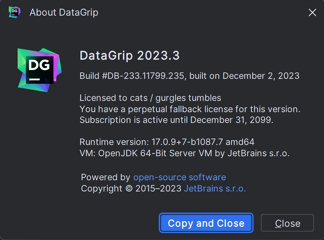 Datagrip激活2023.3.4(最新 DataGrip 2023.3.1 专业版安装与激活(带激活工具激活码))